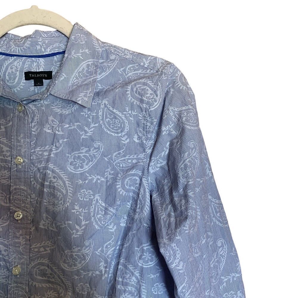 Talbots Womens Size Small Multicolor Stripe Paisl… - image 3